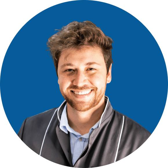 Image of a man with a confident smile representing stress-free Invisalign financing plans.